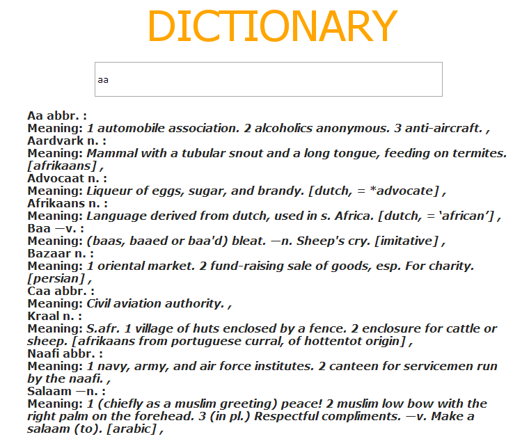 Gear Offline Dictionary Devpost