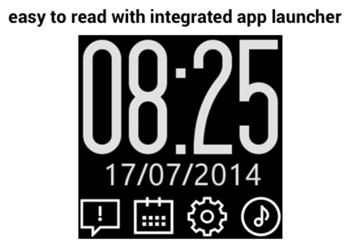 Big Clock Launcher for Gear – screenshot 1