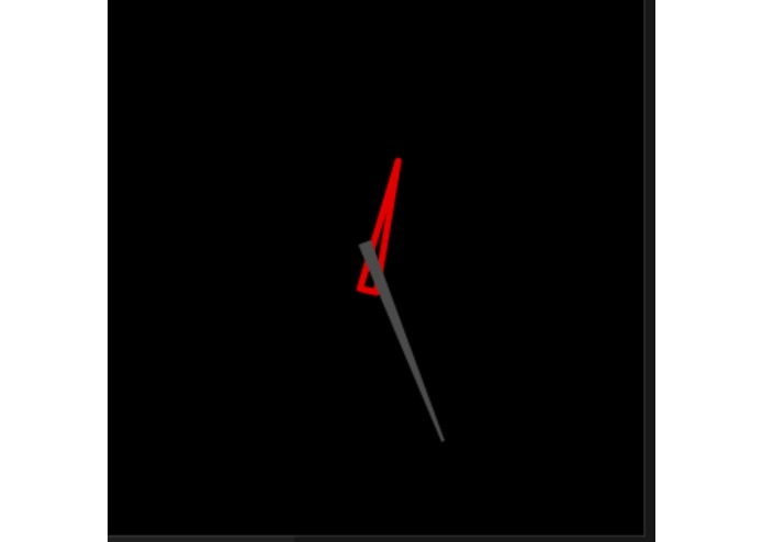 Dark Simple Clock – screenshot 1