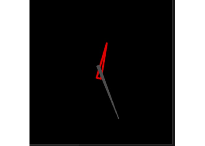 Dark Simple Clock – screenshot 2