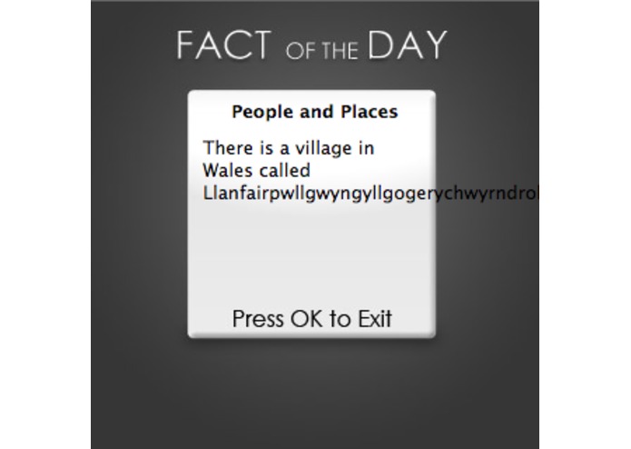 Fact of the Day – screenshot 1