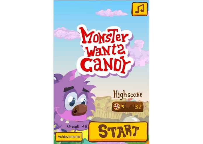 Monster Wants Candy – screenshot 1