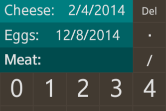 Simple Expiration Date Tracker