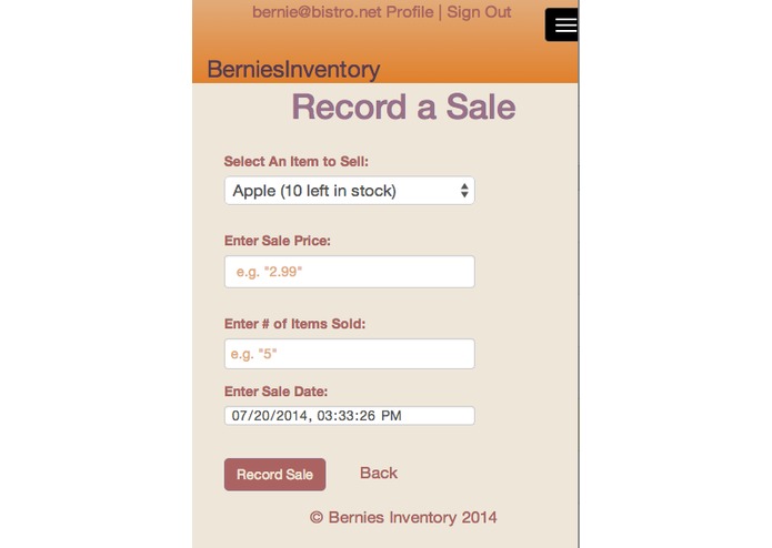 Bernie's Inventory – screenshot 1