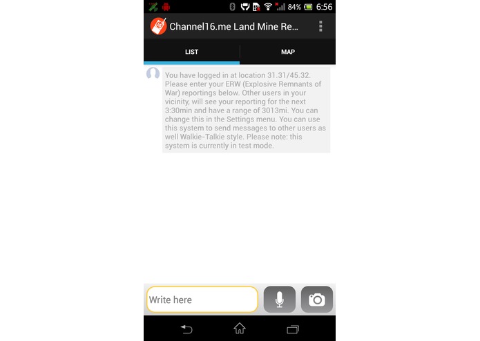 Channel 16 - Land mine reporting (LMR) – screenshot 3
