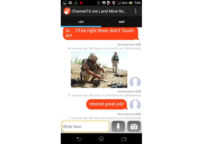 Channel 16 - Land mine reporting (LMR) – screenshot 4