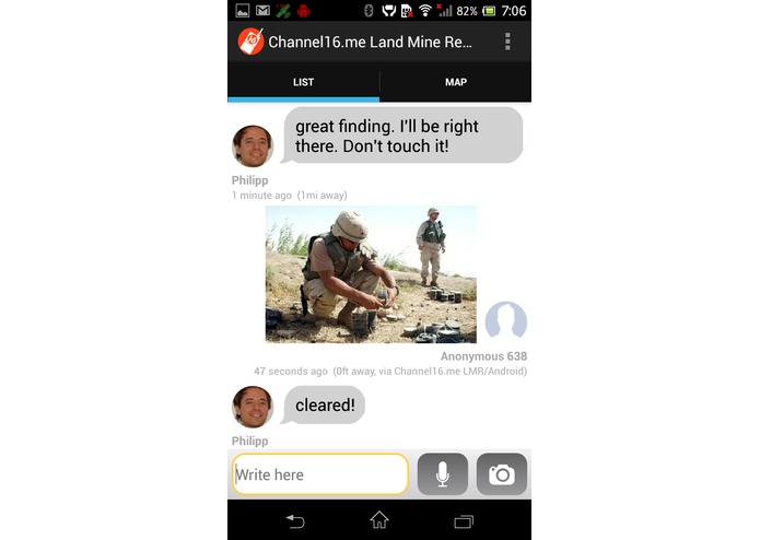 Channel 16 - Land mine reporting (LMR) – screenshot 6