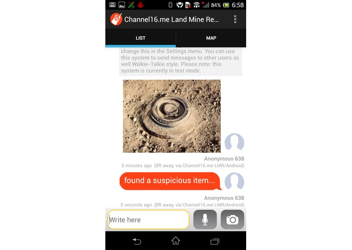Channel 16 - Land mine reporting (LMR) – screenshot 7