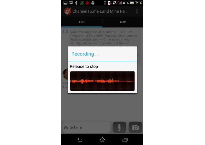 Channel 16 - Land mine reporting (LMR) – screenshot 8