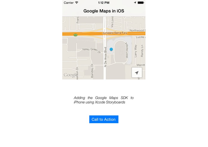 GoogleMapSDKiOS-Storyboards – screenshot 1