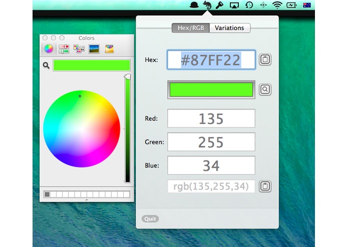 Chameleon Colour Converter – screenshot 1