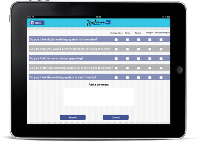 Customer Survey – screenshot 1