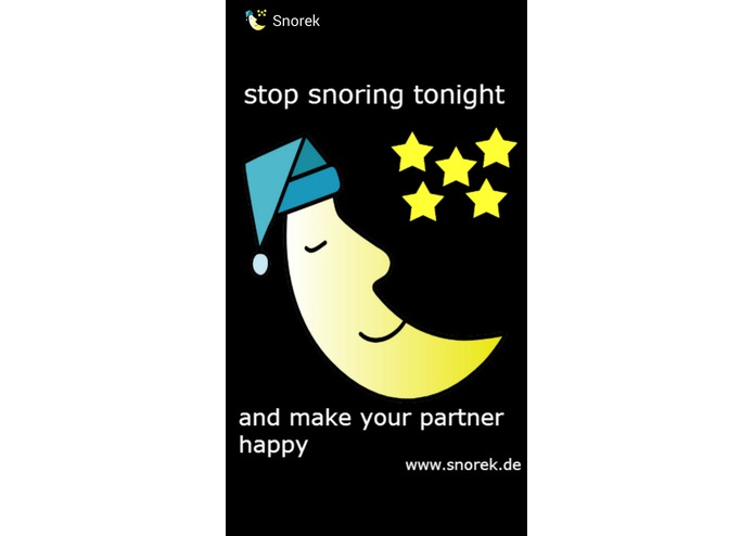 Sleep and snore monitoring and warning solution – screenshot 1