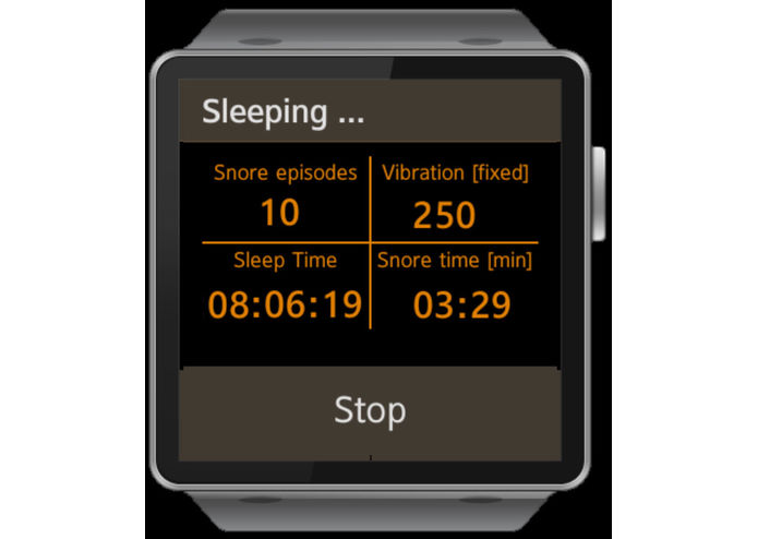 Sleep and snore monitoring and warning solution – screenshot 2