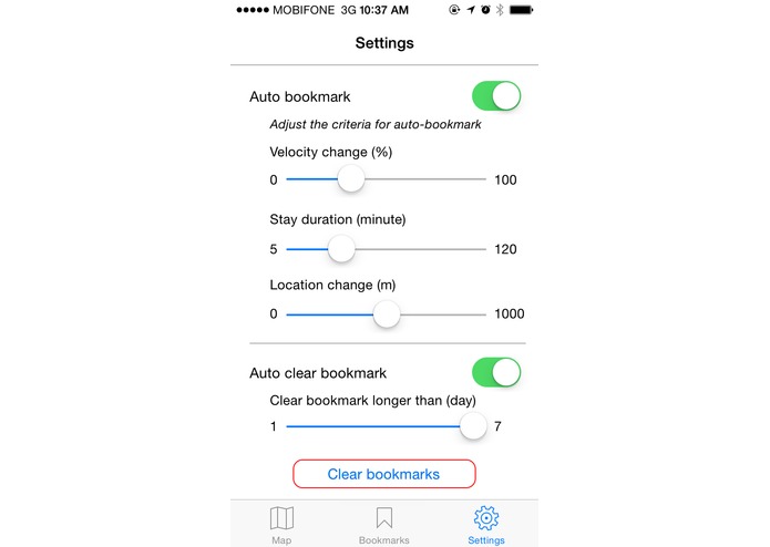 Auto Bookmark Location – screenshot 1