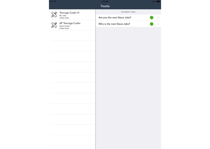 Trestle Testing – screenshot 2