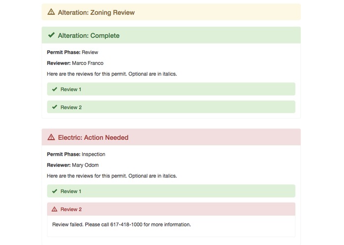City Permit Status Tool – screenshot 1