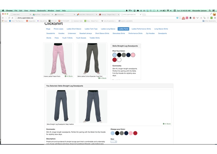 Click Shirt – screenshot 1