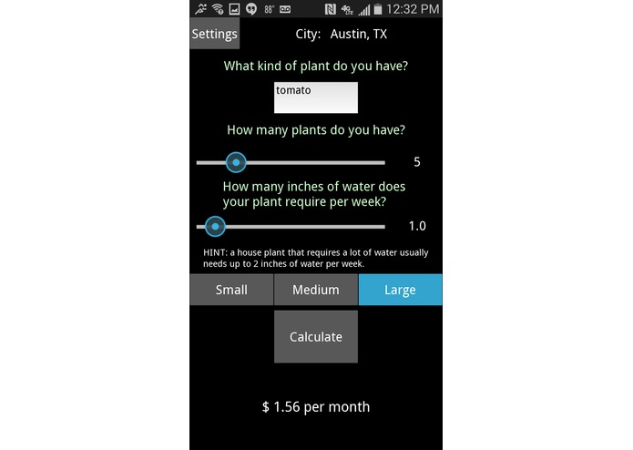 waterYourWallet – screenshot 1