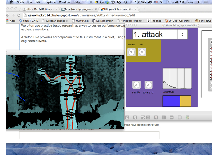 Kinect-a-Moog – screenshot 1