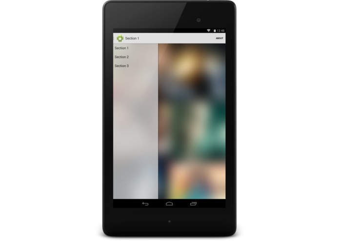 Blur Navigation Drawer – screenshot 1