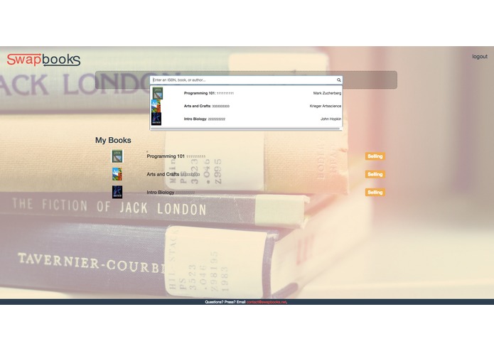 SwapBooks – screenshot 2