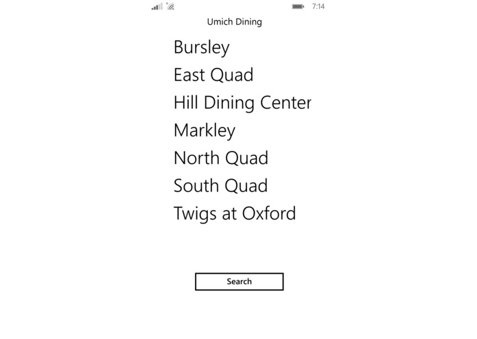 Michigan Dining – screenshot 1