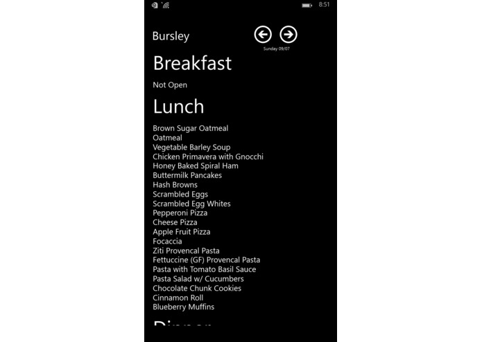 Michigan Dining – screenshot 2