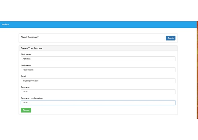 Verifica – screenshot 2