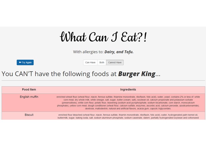 What Can I Eat?! – screenshot 3