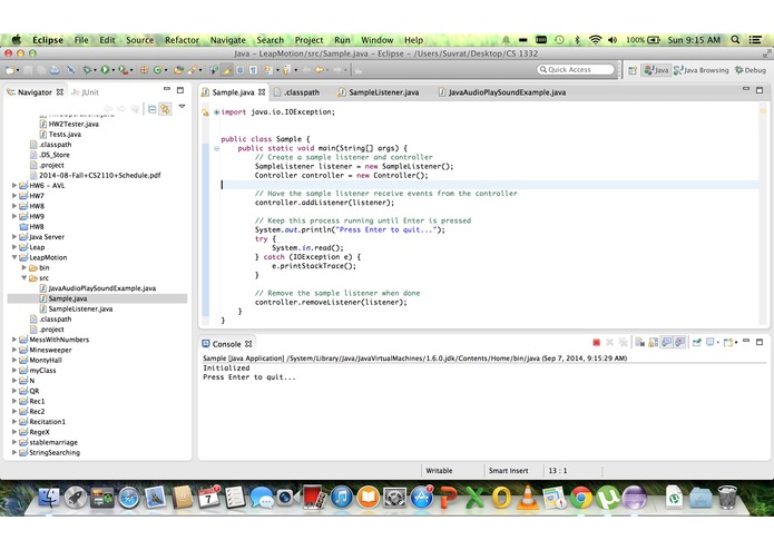 LeapMotion AirDrum – screenshot 1