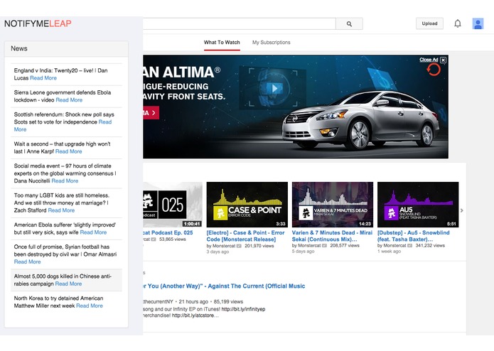 NotifyMeLeap – screenshot 1