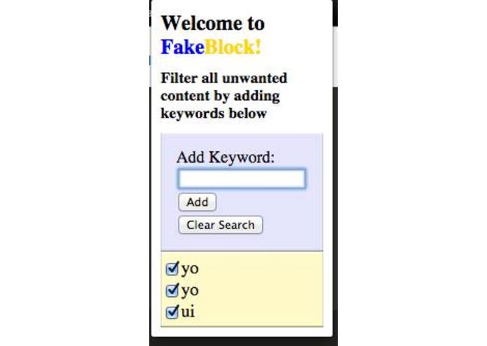 Fakeblock – screenshot 1
