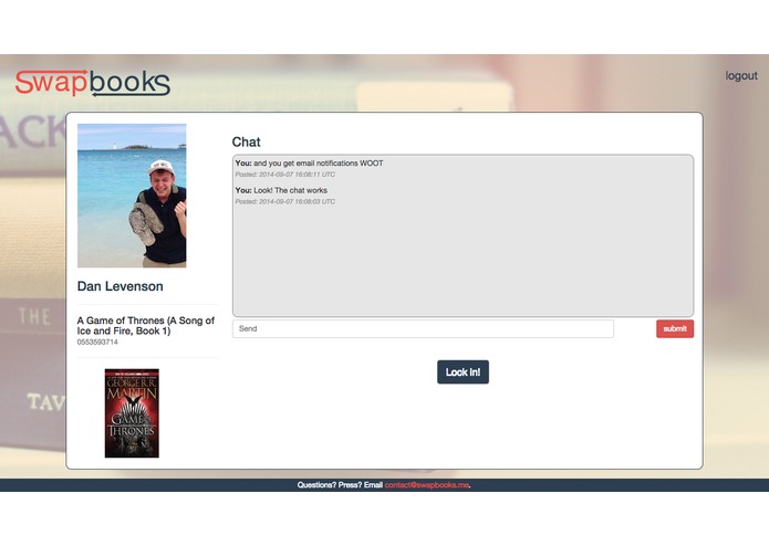 SwapBooks – screenshot 3