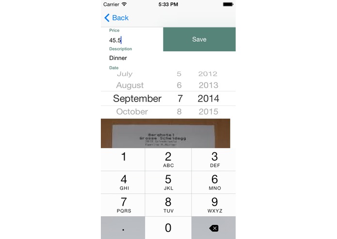 ReceiptTracker for Evernote – screenshot 3