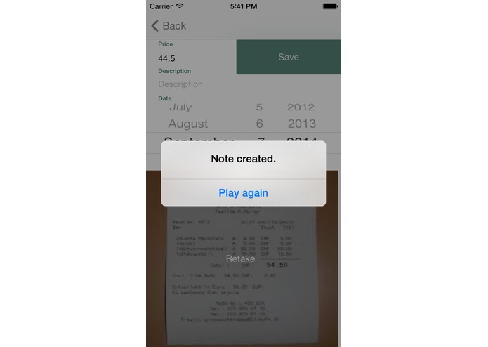 ReceiptTracker for Evernote – screenshot 8