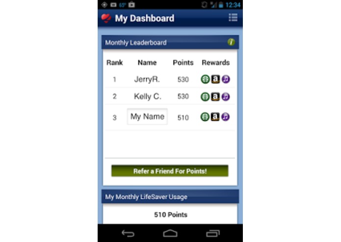 LifeSaver app – screenshot 1