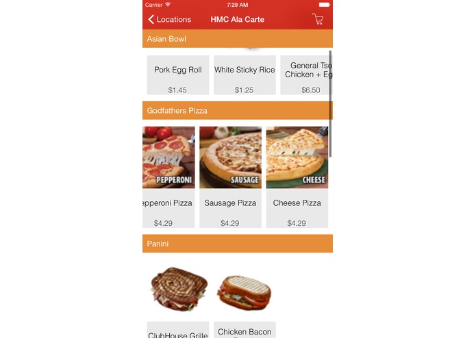 Iowa State WebFood Mobile App – screenshot 2