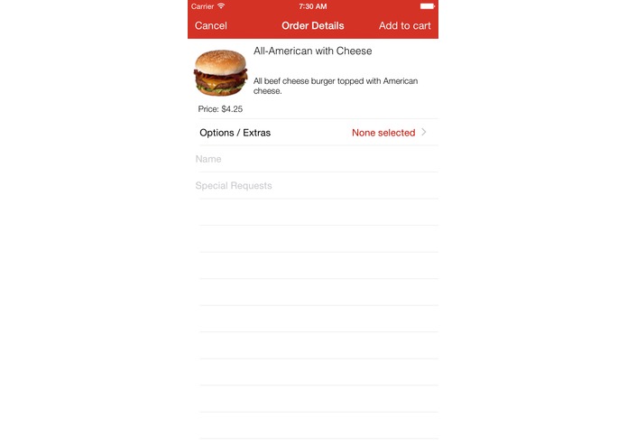 Iowa State WebFood Mobile App – screenshot 3