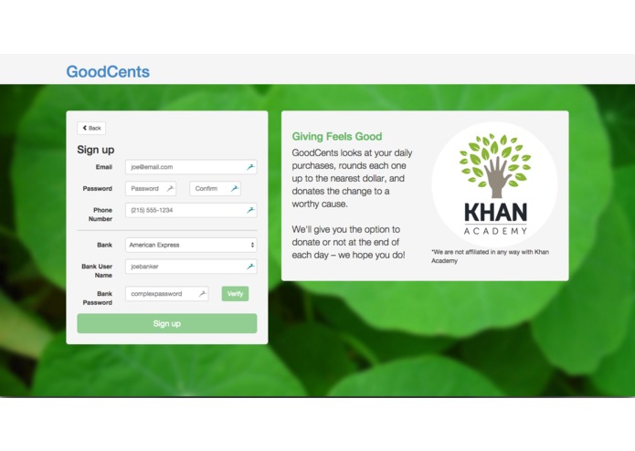 GoodCents – screenshot 1