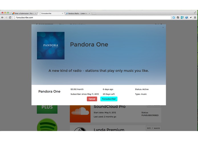 Funsubscribe – screenshot 2
