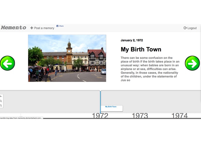 Memento – screenshot 1