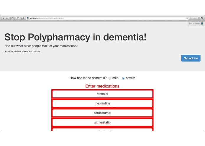 Stopping Polypharmacy – screenshot 1