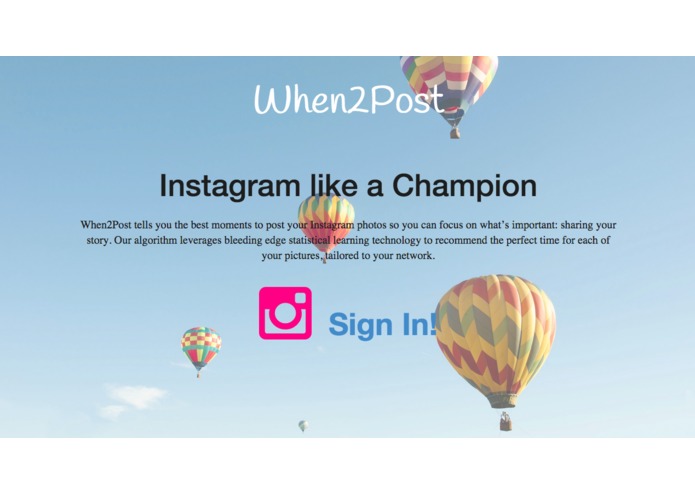 When2Post – screenshot 1