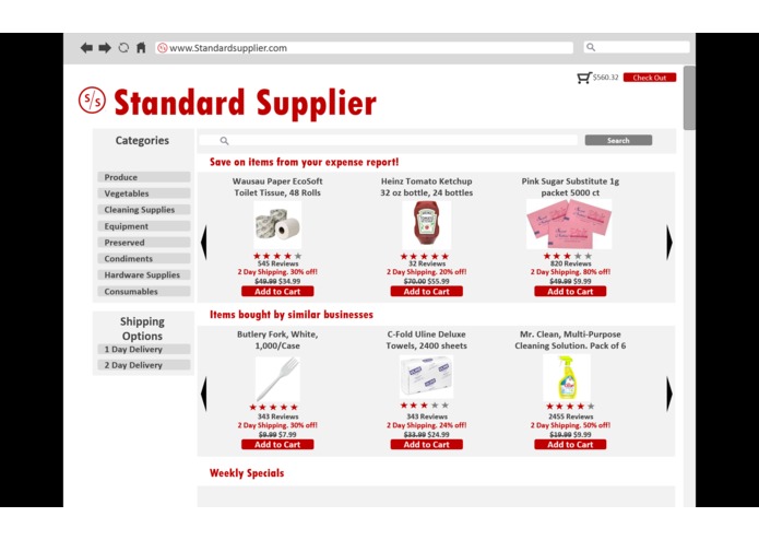 Standard Supplier – screenshot 1