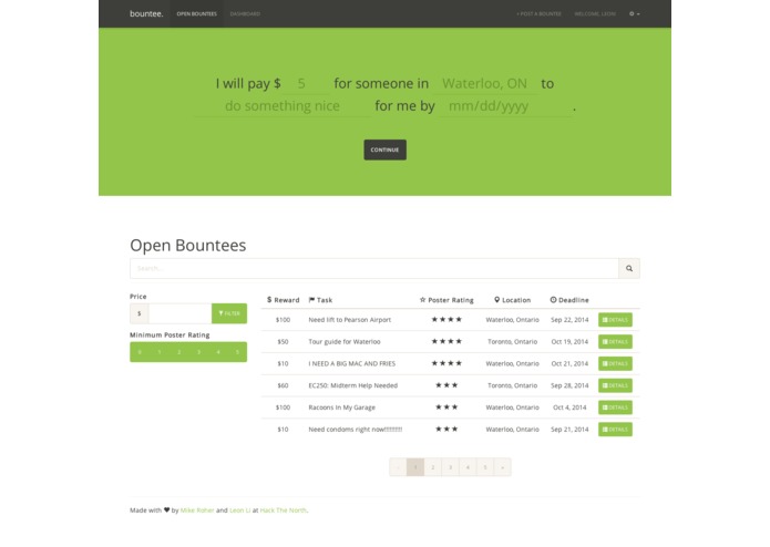 Bountee – screenshot 1