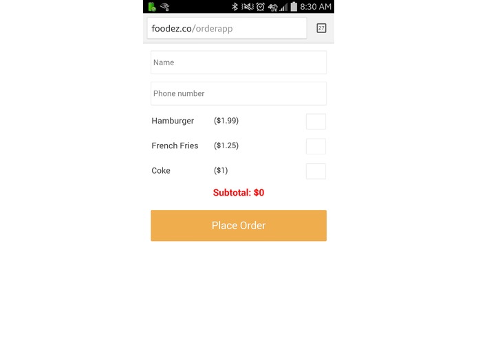 FoodEZ – screenshot 2