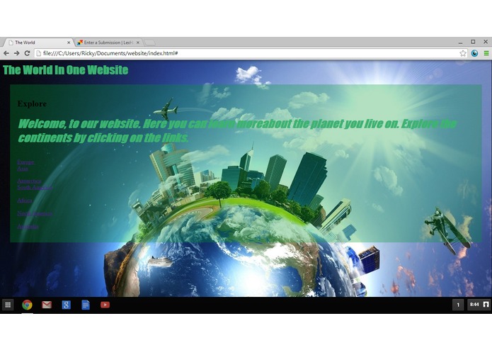 The World in One Website – screenshot 1
