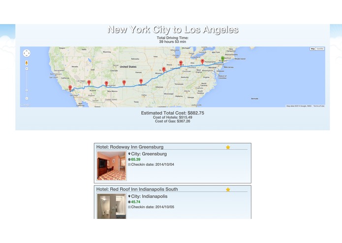 Road Trip Planner – screenshot 3
