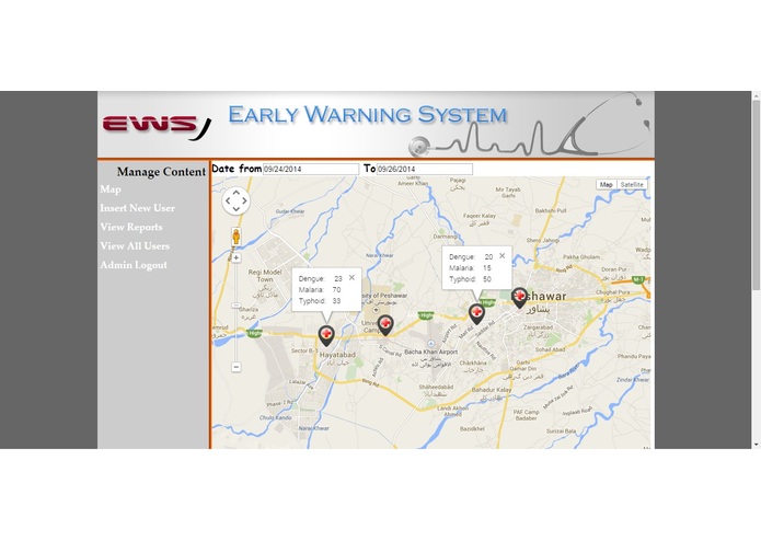 Early Warning System for diseases – screenshot 1